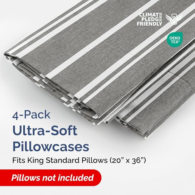 King Standard Pillow Cases Set of 4 - Image 2