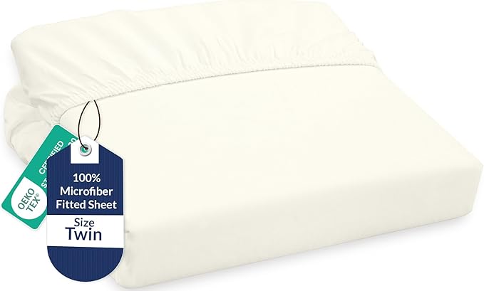Royale Linens Fitted Sheet Twin by ROYALELINENS