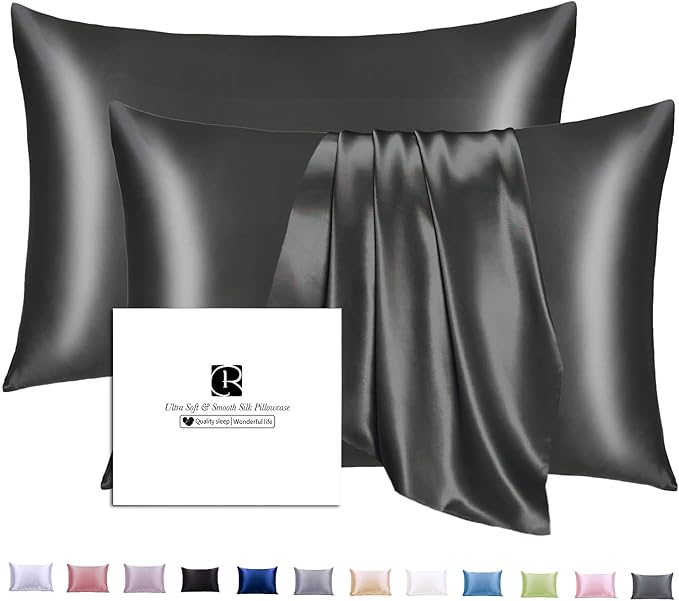 Ravmix Silk Pillowcases 2 Pack for Hair and Skin by Ravmix