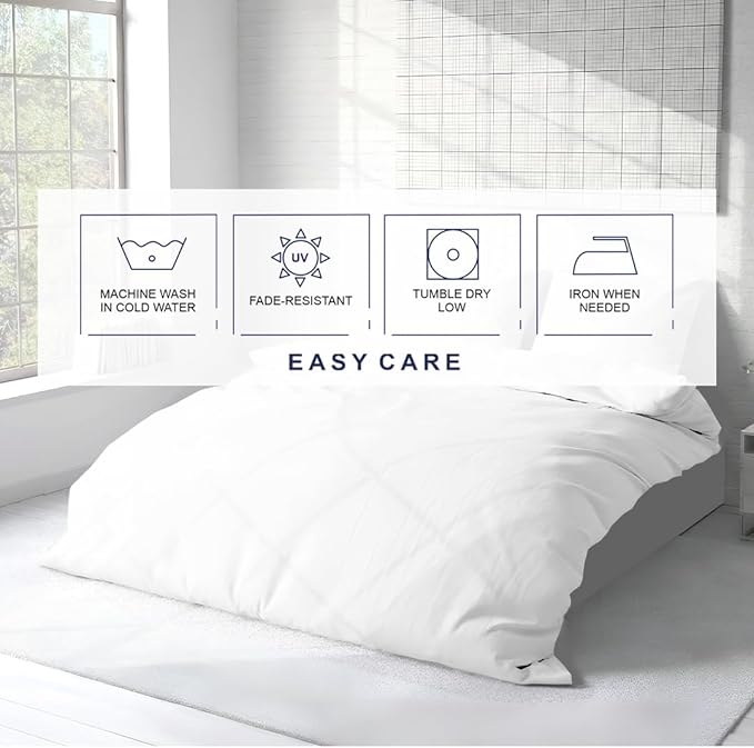 Kotton Culture 3 Pc 120"x120" Duvet Cover Set Super King Plus/Super Oversize - Image 7
