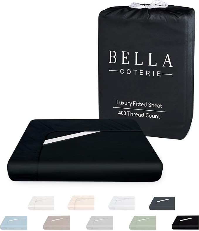 Bella Coterie Luxury Bamboo Viscose Cal King Size Fitted Sheet Only | 100% by BC