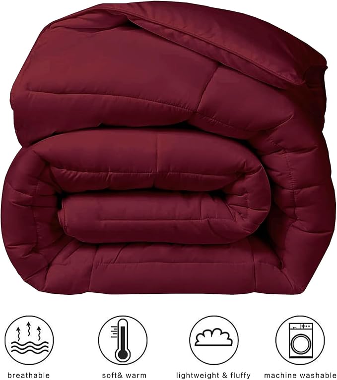 COHOME Premium Full Size Comforter, All-Season Quilted Down Alternative Duvet - Image 2