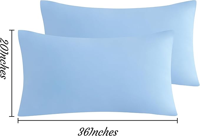 NTBAY King Pillow Cases Set of 2, 2 Pack Brushed Microfiber 20x36 Pillow Cases - Image 4
