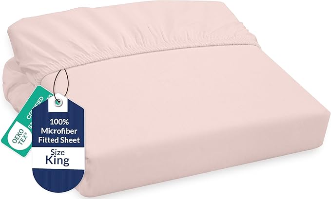 Royale Linens Fitted Sheet King by ROYALELINENS