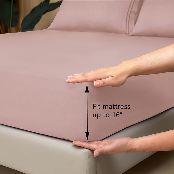 Mejoroom King Size Bed Sheet Set - Image 3