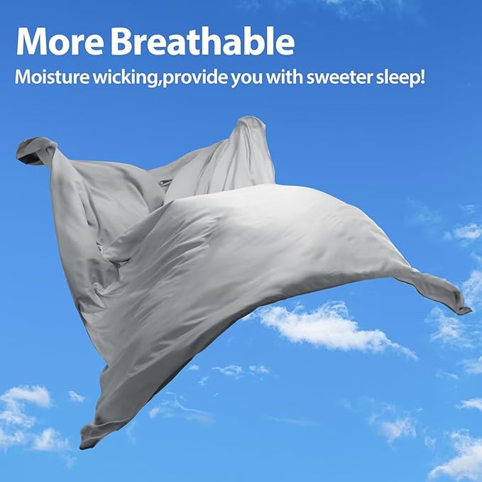 Bamboo Viscose Flat Sheets Only, 400 Thread Count Sateen Weave Full Size Flat - Image 5