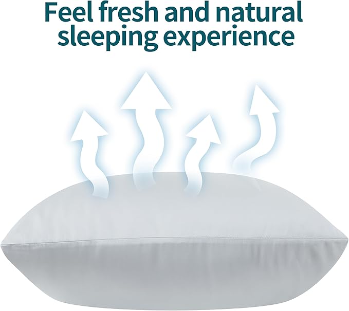 1 Pack Body Size Bamboo Viscose Zippered Pillow Case, 400 Thread Count Cooling - Image 7