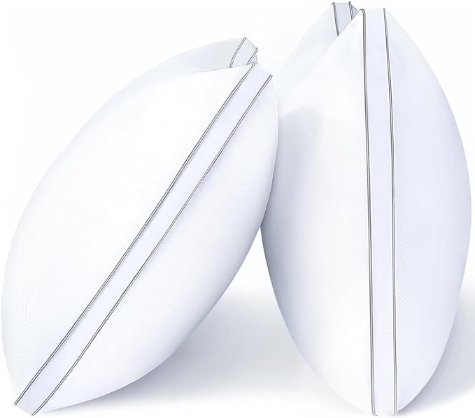 viewstar Pillows Queen Size Set of 2, Hotel Quality, Down Alternative Gusseted by Viewstar