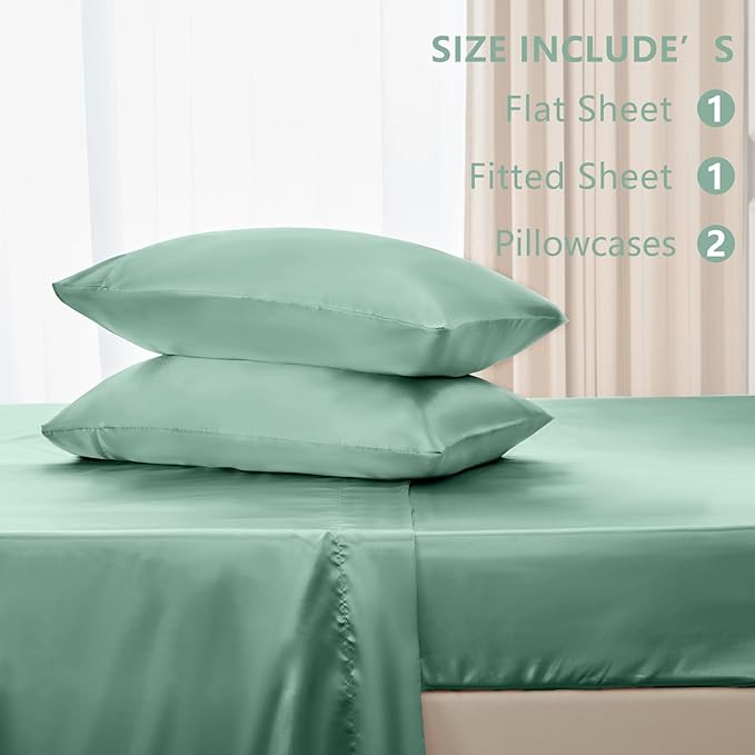 CozyLux Satin Sheets Full Size Sheets - Image 6
