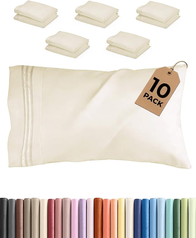 King Pillow Cases Set of 10 by CGKUnlimited