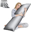 HUXMEYSON Body Pillow with Satin Pillowcase, Body Pillow by HUXMEYSON