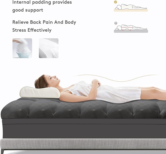 SameBed Mattress Topper Full XL, Extra Thick Mattress Pad Cover - Image 6