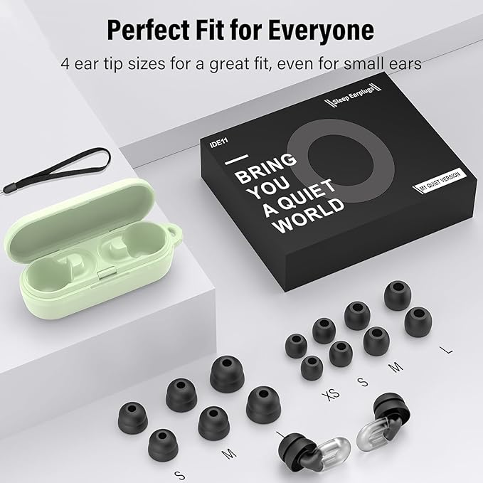 Ear Plugs for Sleeping 35dB Noise Cancelling Silicone Earplugs Single and - Image 7