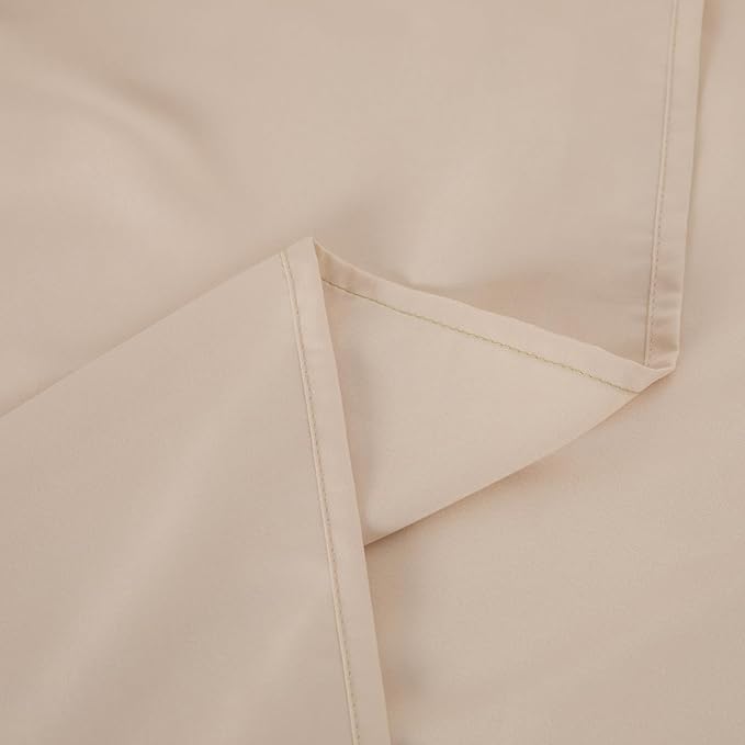 Queen Flat Sheet Only， 90x102Inch Beige - Image 7
