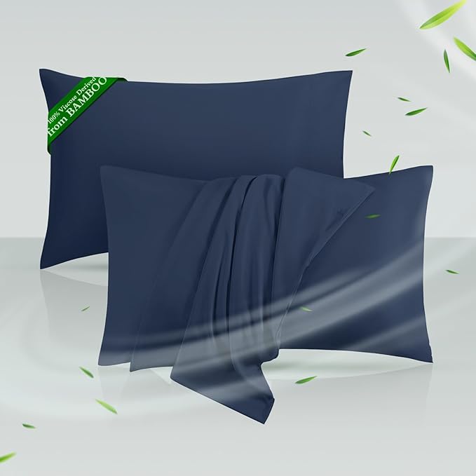 Cooling Pillowcases King Size Set of 2, Viscose Derived from Bamboo by HOTSLEEPERSHEETS