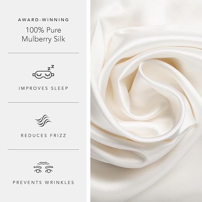 Fishers Finery 19mm 100% Pure Mulberry Silk Pillowcase, Quality Tested - Image 5