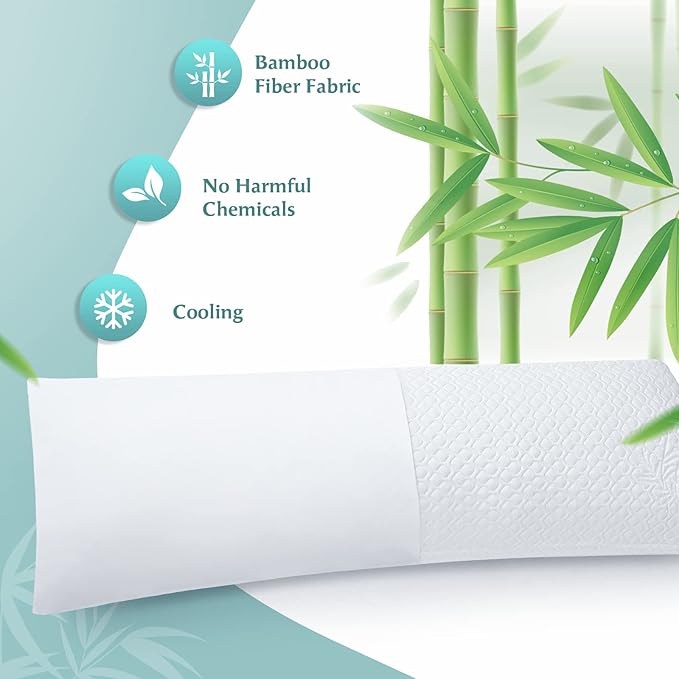 Rainmr Extra Thick Body Pillow Memory Foam – Long Pillow - Image 5