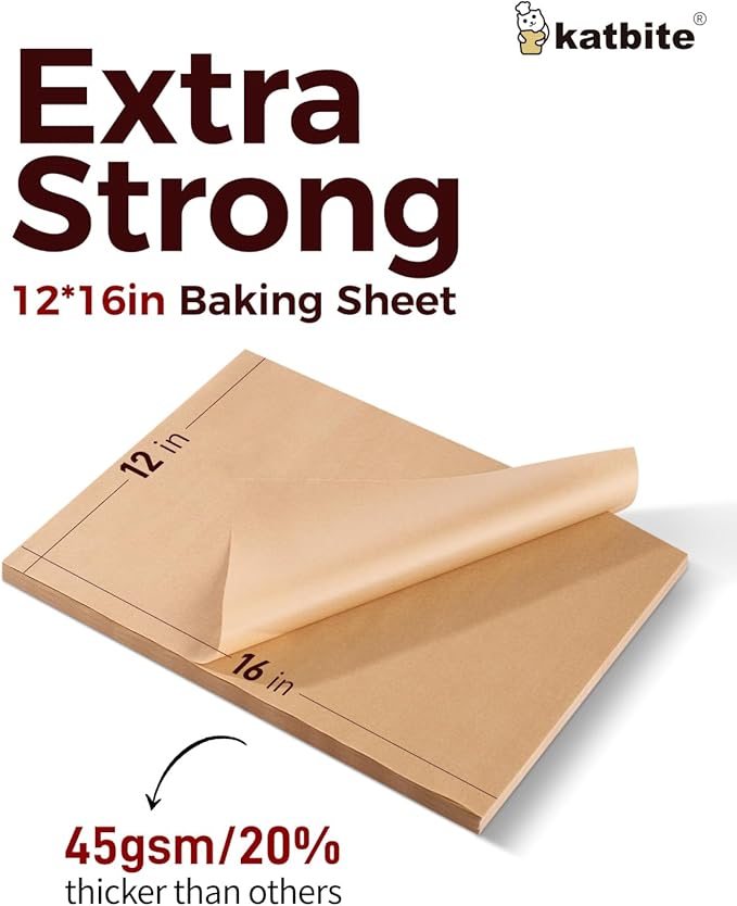 Katbite 200Pcs 12x16 In Unbleached Parchment Paper - Image 3