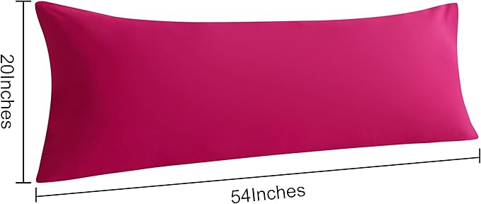 NTBAY Body Pillowcase Set of 2, 20x54 inches, Fade Resistant, Microfiber - Image 5