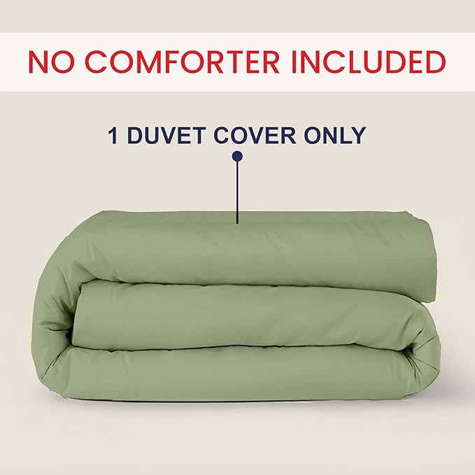 Kotton Culture 1 Pc 120" x 98" Duvet Cover Oversized King 100% Egyptian Cotton - Image 2