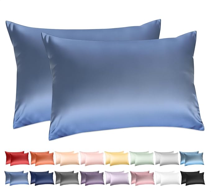 100% Cotton Queen Pillowcases Set of 2, Deep Dream 600 Thread Count Pillow Cases by DeepDream