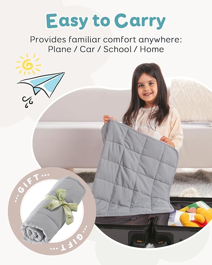 Topblan Weighted Lap Blanket 2 lbs, Summer Breathable Mini Weighted Lap Pad - Image 5