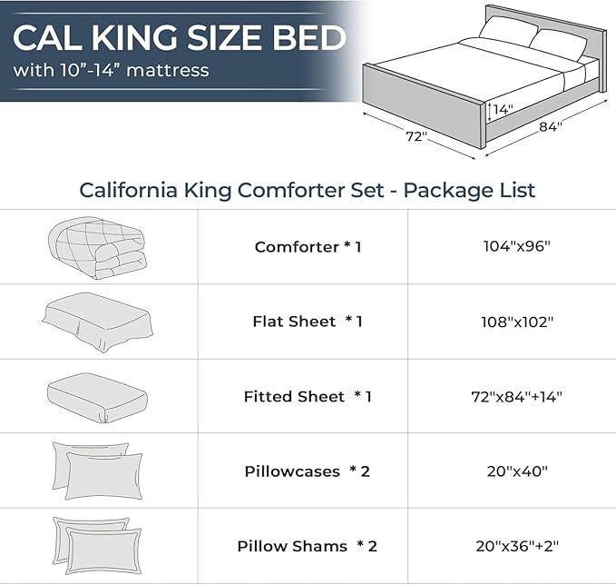 HEVUMYI Khaki Cali-King Comforter Set - Image 8
