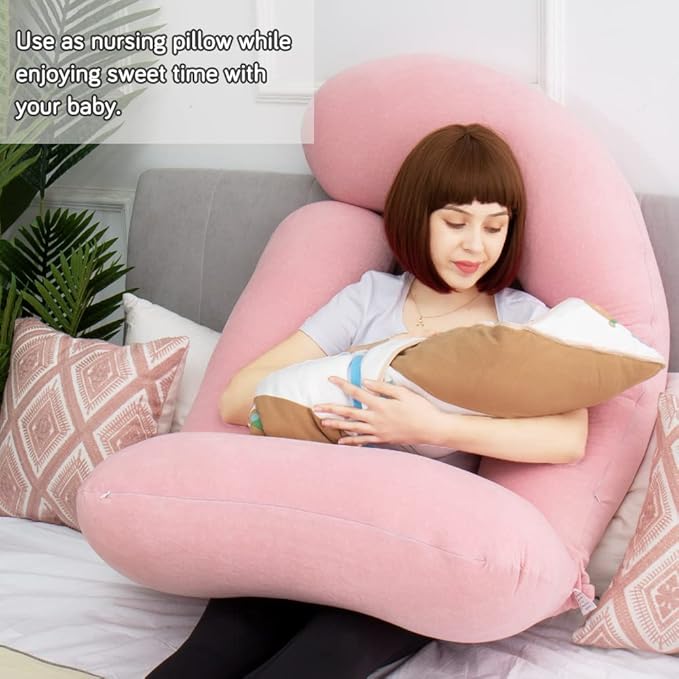 AS AWESLING 60in Full Body Pillow | Nursing, Maternity and Pregnancy Pillow | - Image 5