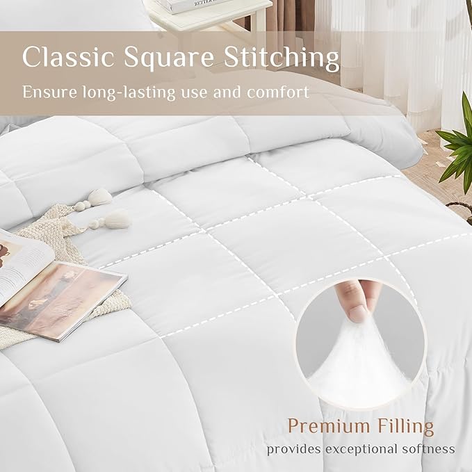 JOLLYVOGUE Queen Comforter Set, Ultra-Soft Bed in a Bag Queen Size 7 Pieces - Image 3