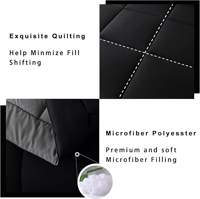 DOWNCOOL Full Size Comforter Sets -All Season Bedding Comforters Sets - Image 4