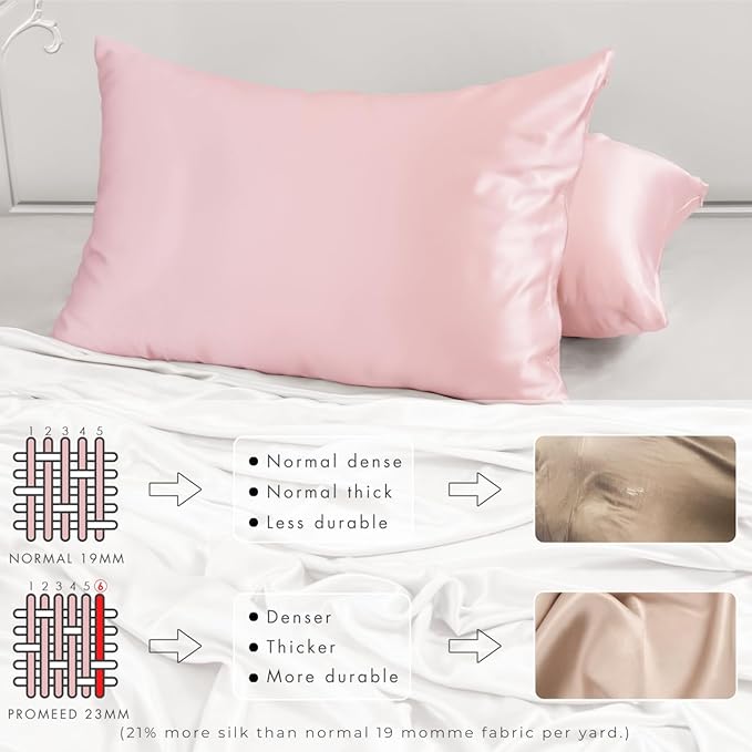 PROMEED 23 Momme 6A+ Mulberry Silk Pillowcase - Image 4