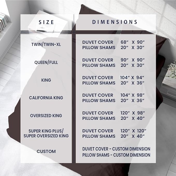 Kotton Culture 3 Pc 120"x120" Duvet Cover Set Super King Plus/Super Oversize - Image 4