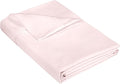 400 Thread Count 100% American Grown Cotton Pink Flat Sheet Only by ROYALELINENS
