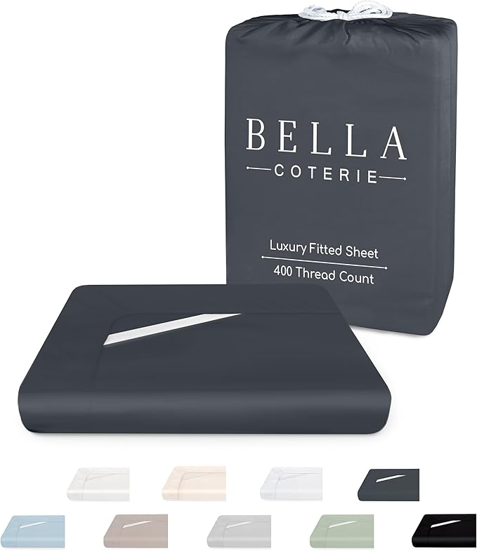 Bella Coterie Luxury Bamboo Viscose King Size Fitted Sheet Only | 100% by BC