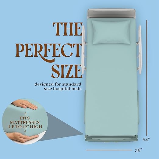 BLISSFORD - 6 Pack Fitted Hospital Bed Sheets - Cotton Rich Soft Knitted Jersey - Image 2