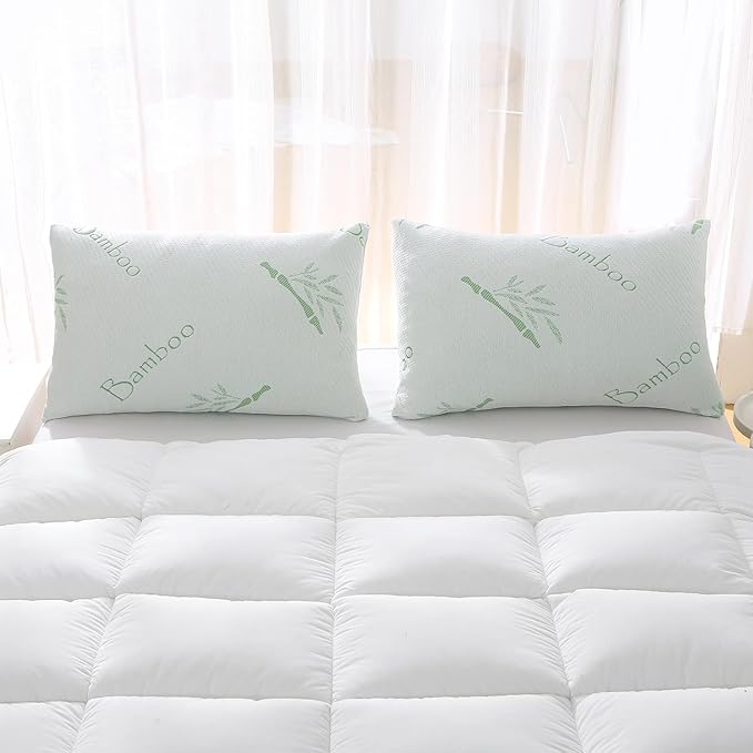 Shredded Memory Foam Pillows Set of 1, Cooling Zippered Breathable Memory Foam - Image 8
