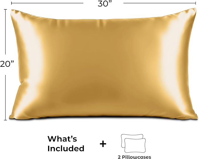 Pure Bedding Satin Pillowcase 2 Pack - Image 6