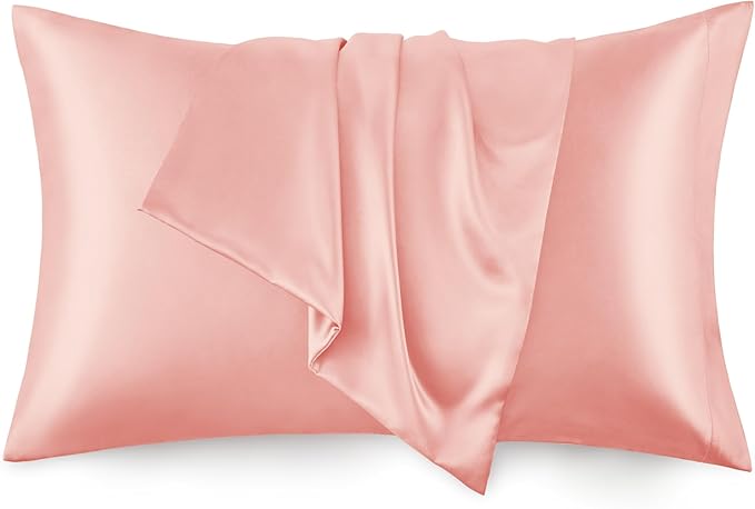 Love's cabin Satin Pillowcase Set of 2 Queen Size 20x30, Cooling Pillow Covers by Lovescabin