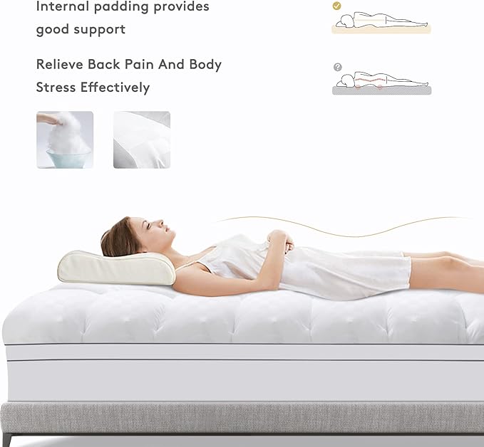 SameBed Mattress Topper Twin, Extra Thick Mattress Pad Cover - Image 6