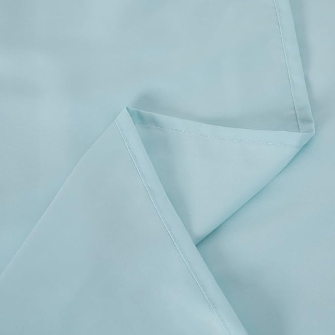 Full Flat Sheet Only， 80x96Inch Light Blue - Image 7
