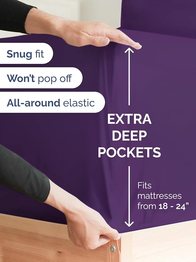 Extra Deep Twin XL Fitted Sheet - Image 2