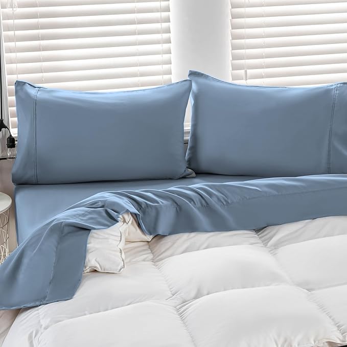 Kingnex Oversized King Flat Sheet 132x110 - Image 5