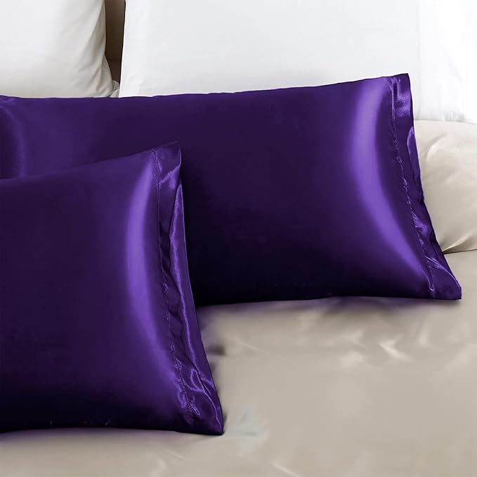 Aormenzy Satin Pillow Cases for Women King Size Set of 2, Fade Resistant - Image 5