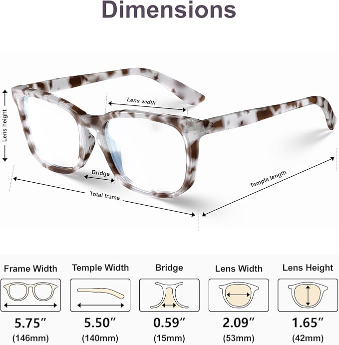 VISOONE Blue Light Blocking Glasses Square - Image 6
