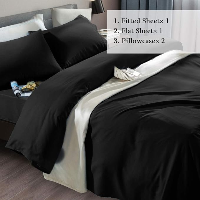 SONORO KATE Bed Sheet Set Super Soft Microfiber 1800 Thread Count Luxury - Image 2