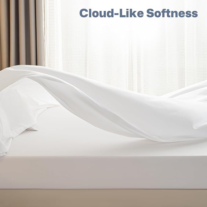 Lavisun Twin Flat Sheets Only, 6 Pack Soft Brushed Microfiber Bedding Sheets - Image 5