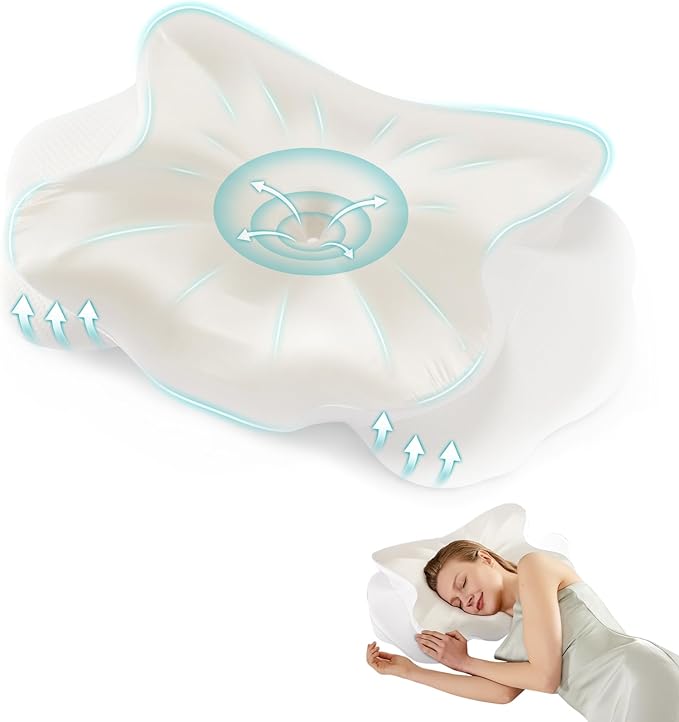 DUMOS Cervical Pillow for Neck and Shoulder, Contour Memory Foam Pillow by DumosLifestyle