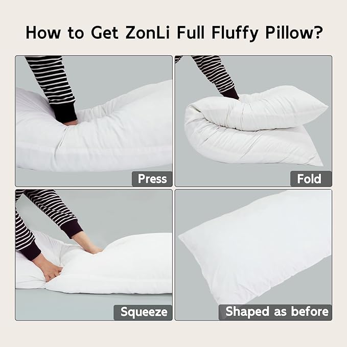 ZonLi Fluffy Body Pillow, Full Body Pillows - Image 7