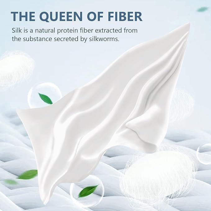 Silk Pillow Cases 2 Pack Queen Size Mulberry Silk Pillowcase Set of 2 - Image 2