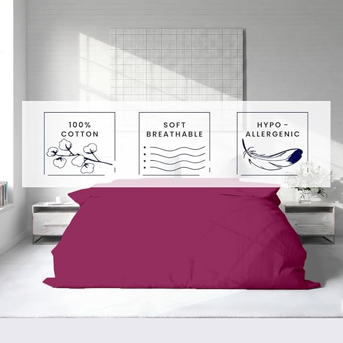 Kotton Culture 1 Pc Duvet Cover King Size-100% Egyptian Cotton 600 Thread Count - Image 5